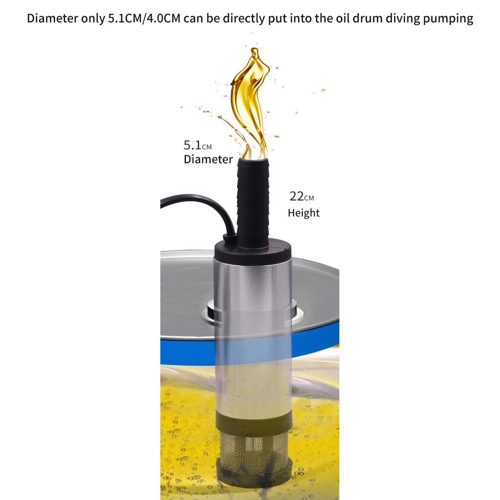 Portable Electric Oil Pump Efficient and Reliable Fuel Transfer Pump for Car Boat & Outdoor Activities Simple Operation