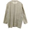 Givenchy 90s Linen Old Check Pattern Jacket 9 Brown Women Used