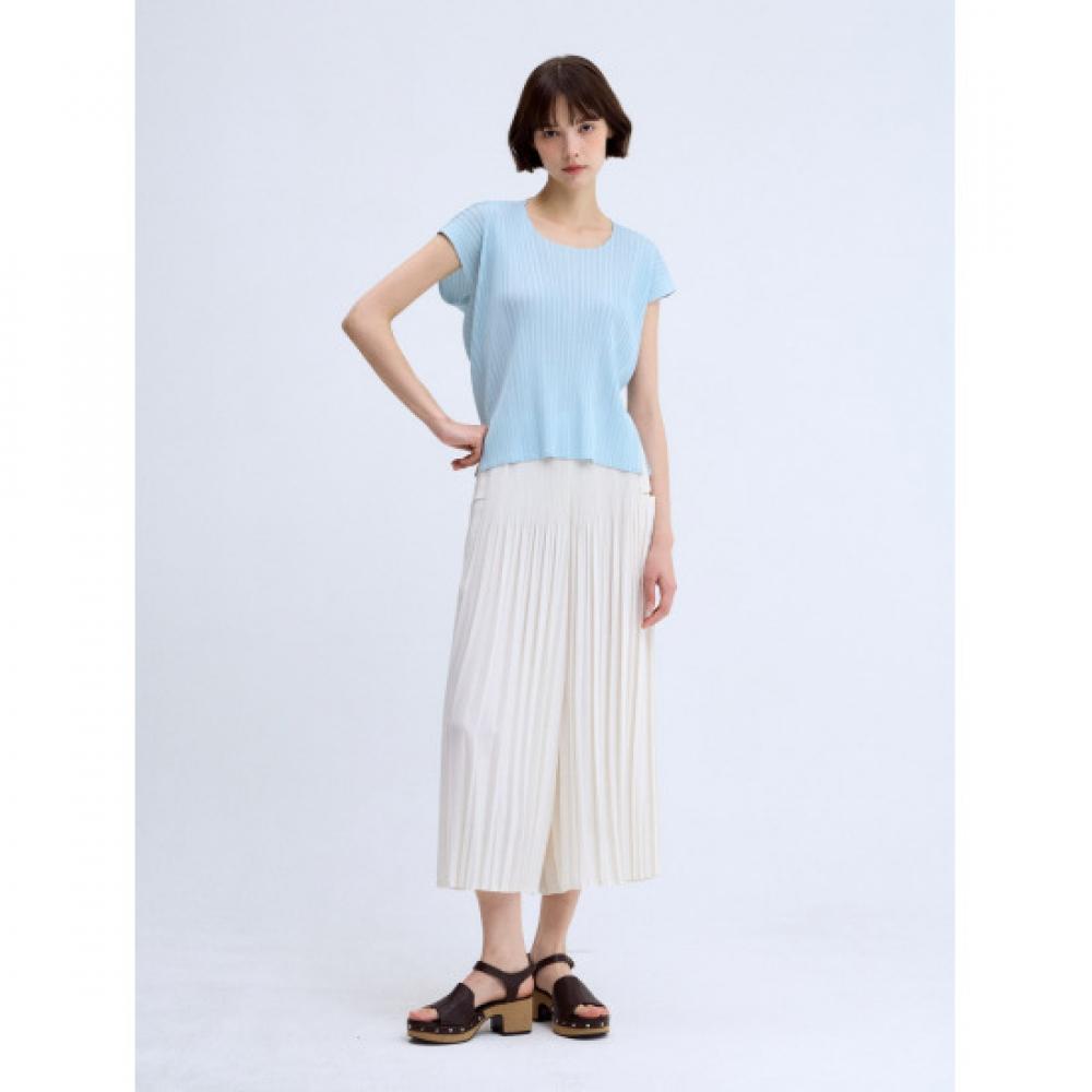 Lapli Back Round Folding Blouse Lpblm025002