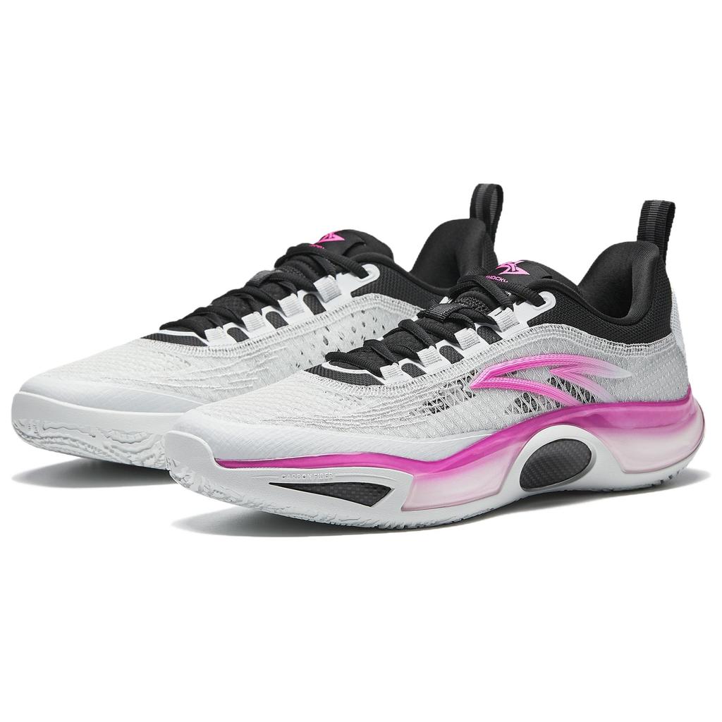 Anta Fengmang 2 Basketball Shoes Men's Low Top White Purple Sneakers 112531604Q-6