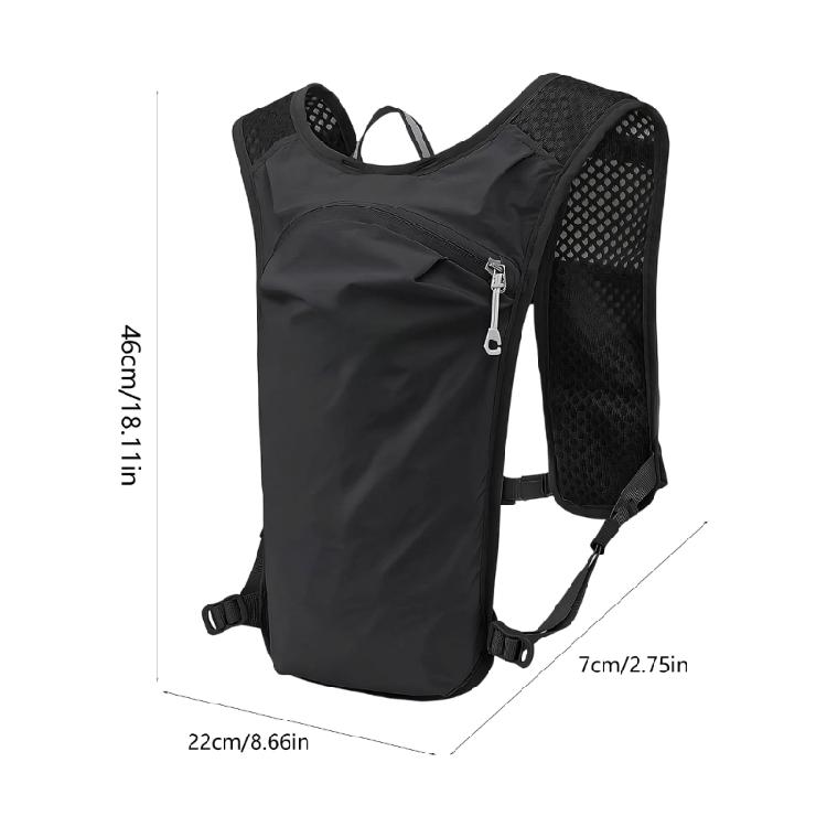 Professional Training Vest Bag Multi Layer Storage Pockets Reflective Trim Breathable Mesh Fabric For Outdoor Activity