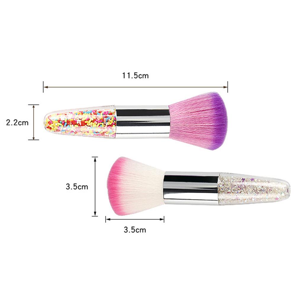 Nagelwerkzeuge Staubbürste Nagelstaub-Reinigungsbürste Soft Comfort Weiche Borsten Rouge Loses Puder