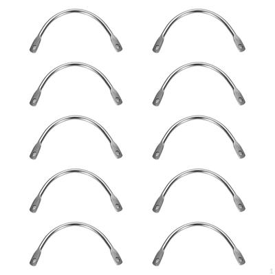 10Pcs Metal Tray Handles Replacement,Sturdy,Pot Handles,Easy To Install,Fixing Side