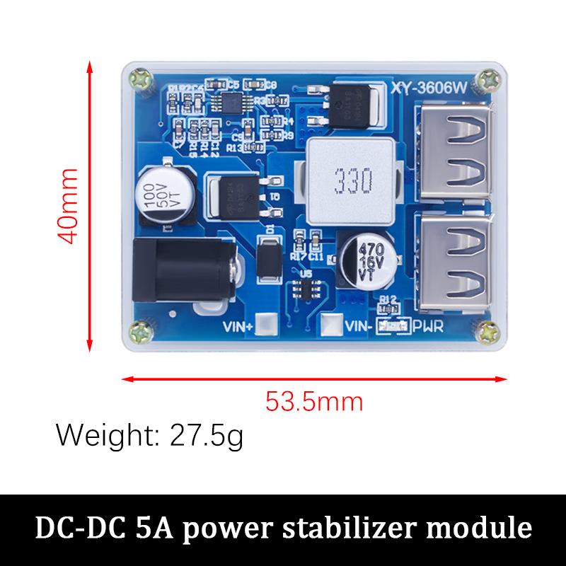 11V/11V to 1V 1A DC-DC Step down Power Supply Buck Converter Adjustable USB Charging Module for Phone Replacement of LM1196S