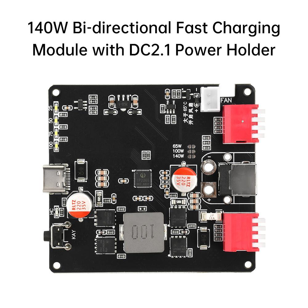 2S 3S 4S 5S 6S Lithium Ion Battery Charging Board Bidirectional Fast Charger Module IP2366 with Auto Temperature Control 140W