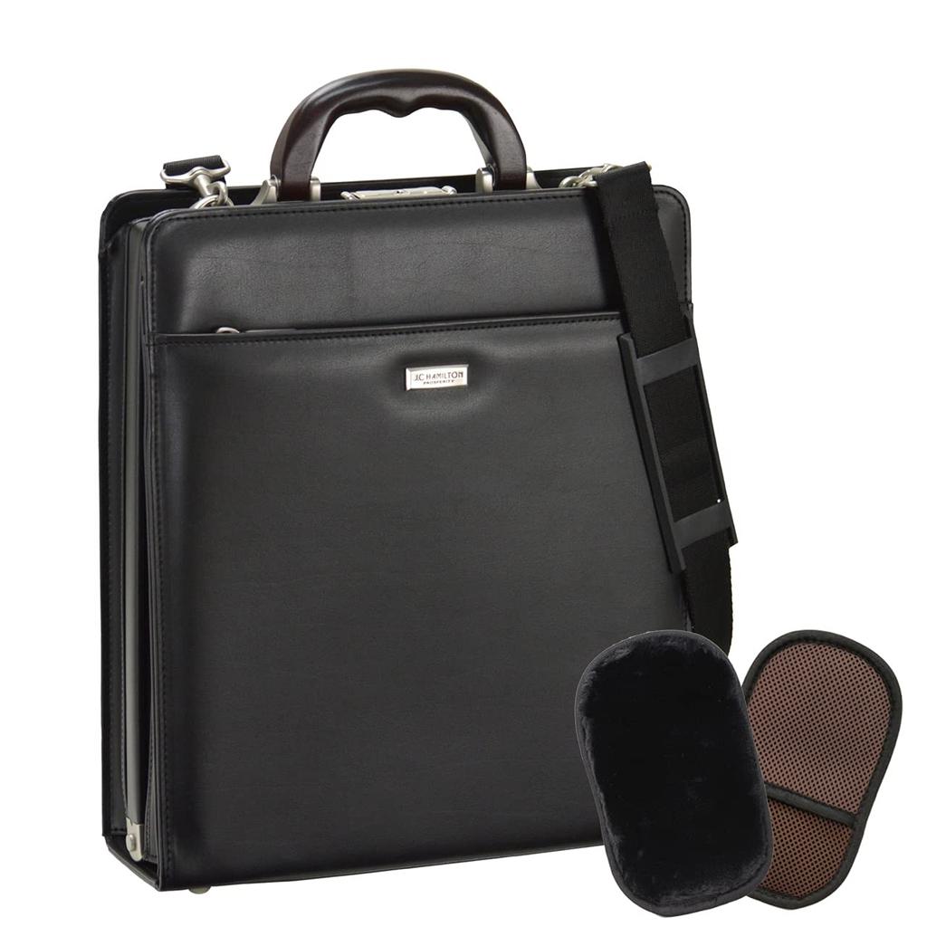 Toyooka Craftsmanship Domestic Dulles Bag Vertical Natural Wood Handle Large Opening A4F 30cm Business Bag [Hirano Bag] Men's