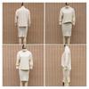 Women's 2 Piece Skirt Set High Neck Batwing Sleeve Sweater Bodycon Split Skirt Set Casual Fall Winter Knit Outfits