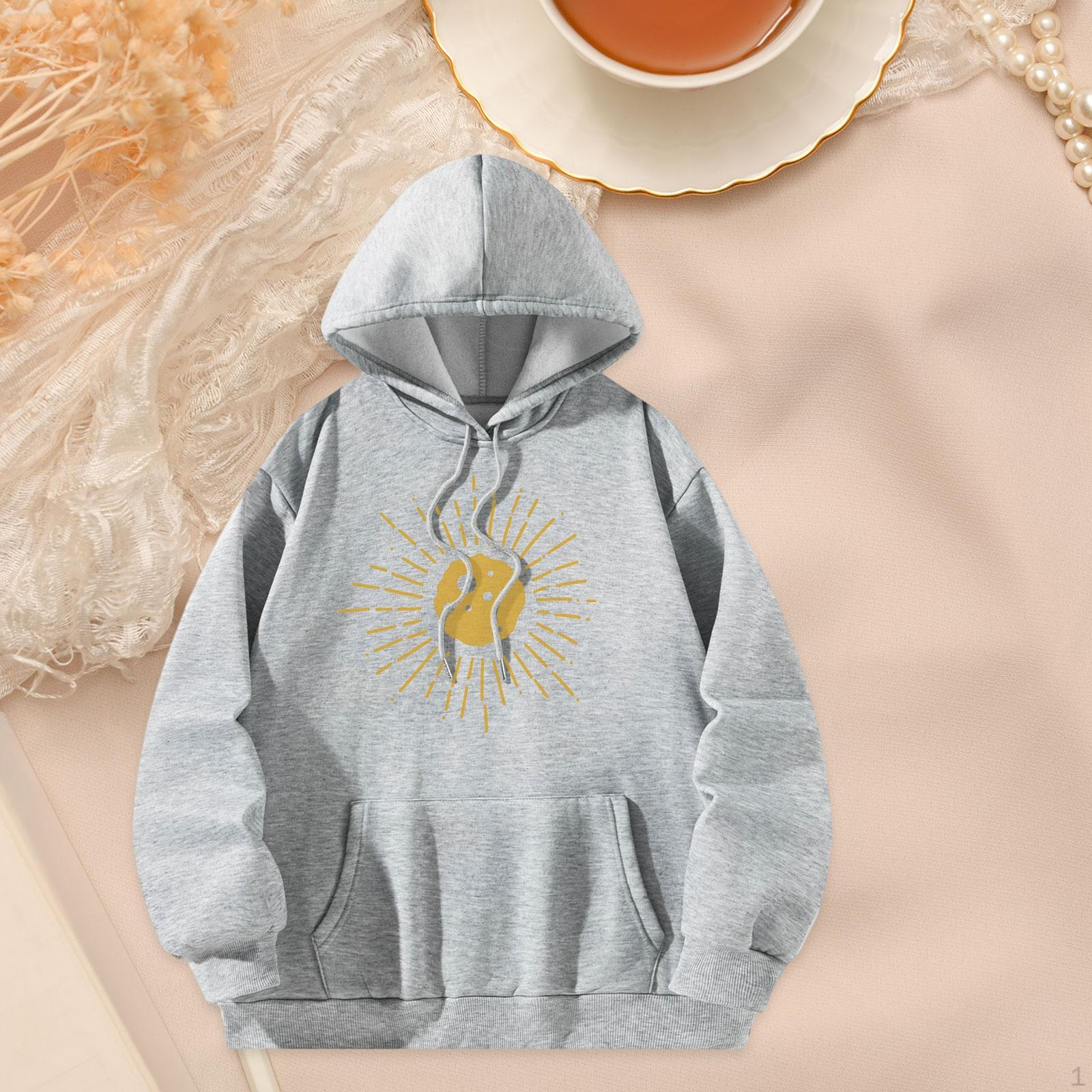 

Женская толстовка с капюшоном и длинным рукавом на шнурке для отпуска, походов, весны и осени