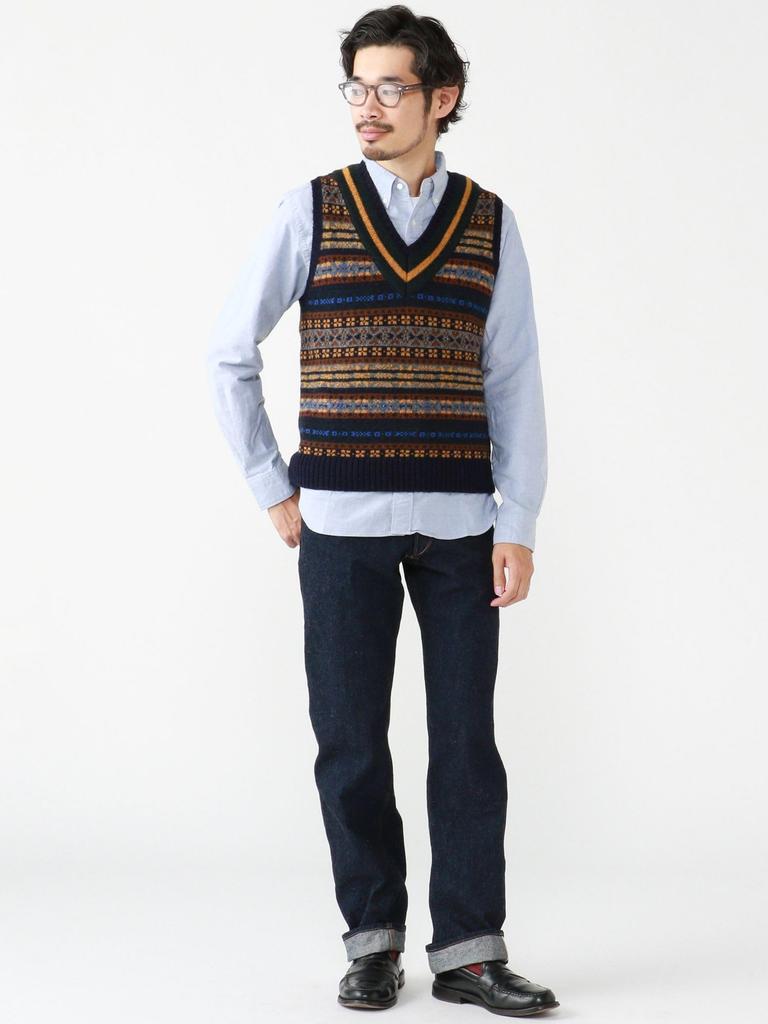 Pants WAREHOUSE NONPAREIL WAIST OVERALL Denim 36 38210014386 [Beams Plus] Men's