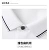 Color Blocking Flat Collar Cotton Soft Polo Shirt Men's Fashionable Casual Short Sleeved Shirt