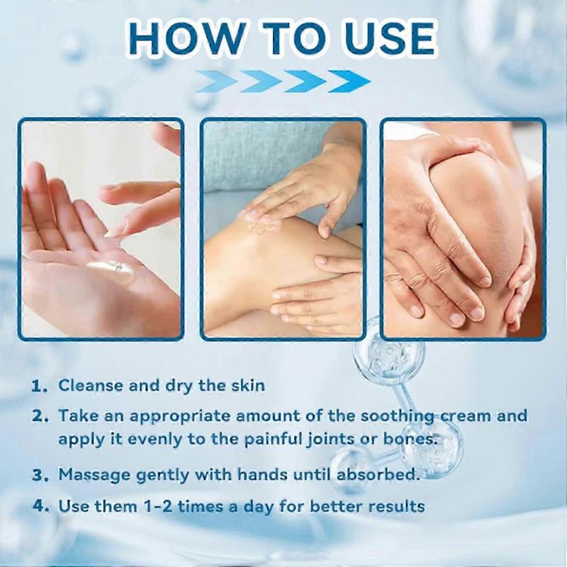 3pcs Hyaluronic Acid Joint Cream, Hyaluronic Acid Joint Massage Cream, Advanced Joint and Bone Care Cream for Back, Neck, Hands, Knees