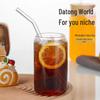 16oz Mason Jar with Bamboo Lid & Straw - 500ml Glass Beverage Cup
