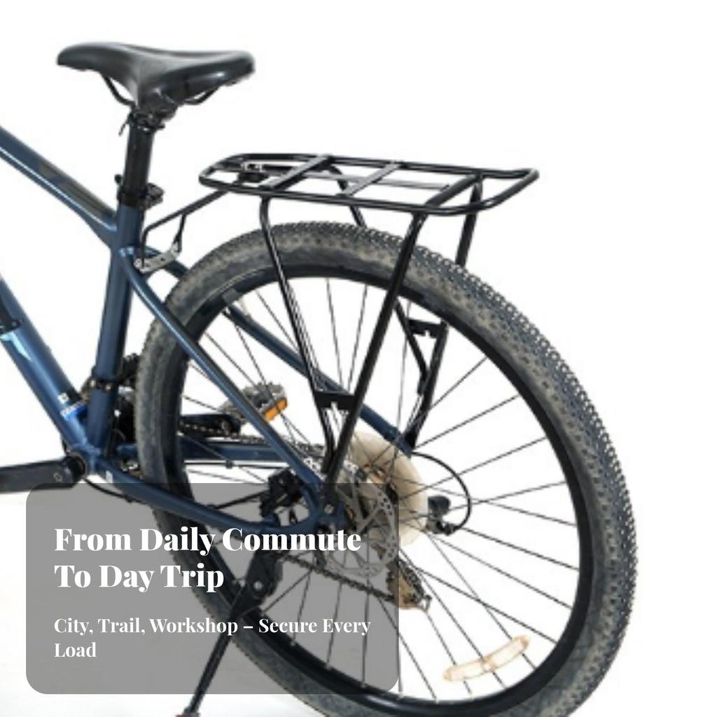 Universal Bike Cargo Rack with Mounting Hardware Sturdy Rear Carrier