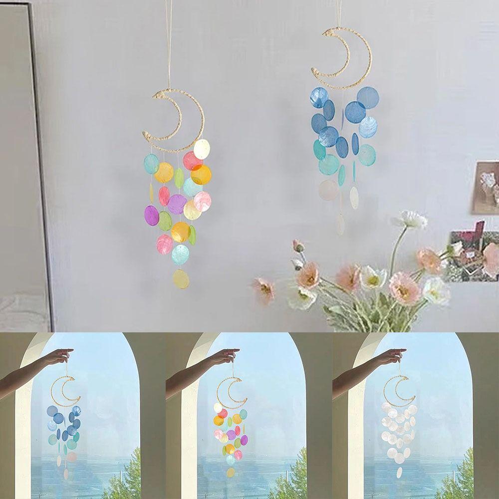 

Moon Shapes Small Hanging Wind Chimes Colorful Moon Dream Catchers Birthday