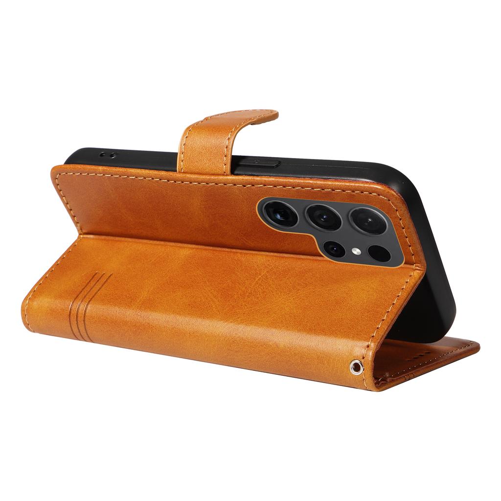 Emboss Lines Cards Solt Wallet Book Flip Leather Case For Samsung Galaxy S24 Ultra S23 Plus S22 S21 A55 A35 A25 A15 A14 Cover