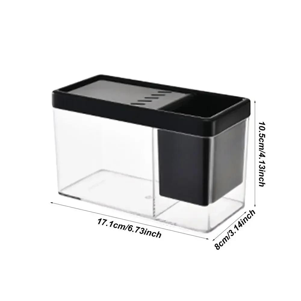 Aquarium Mini Fish Tank Ornamental Fish Table Box Landscape Creative Small Tropical Tank Table Fish Tank Organizer Storage