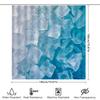 Ice Crystal Shower Curtain for Bathroom - Waterproof and Durable with Vibrant Blue and White Design Easy To Clean and Maintain