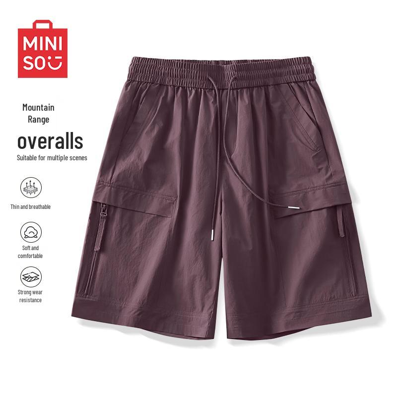 MINISO Men s Summer Casual Cargo Shorts with Pockets XL