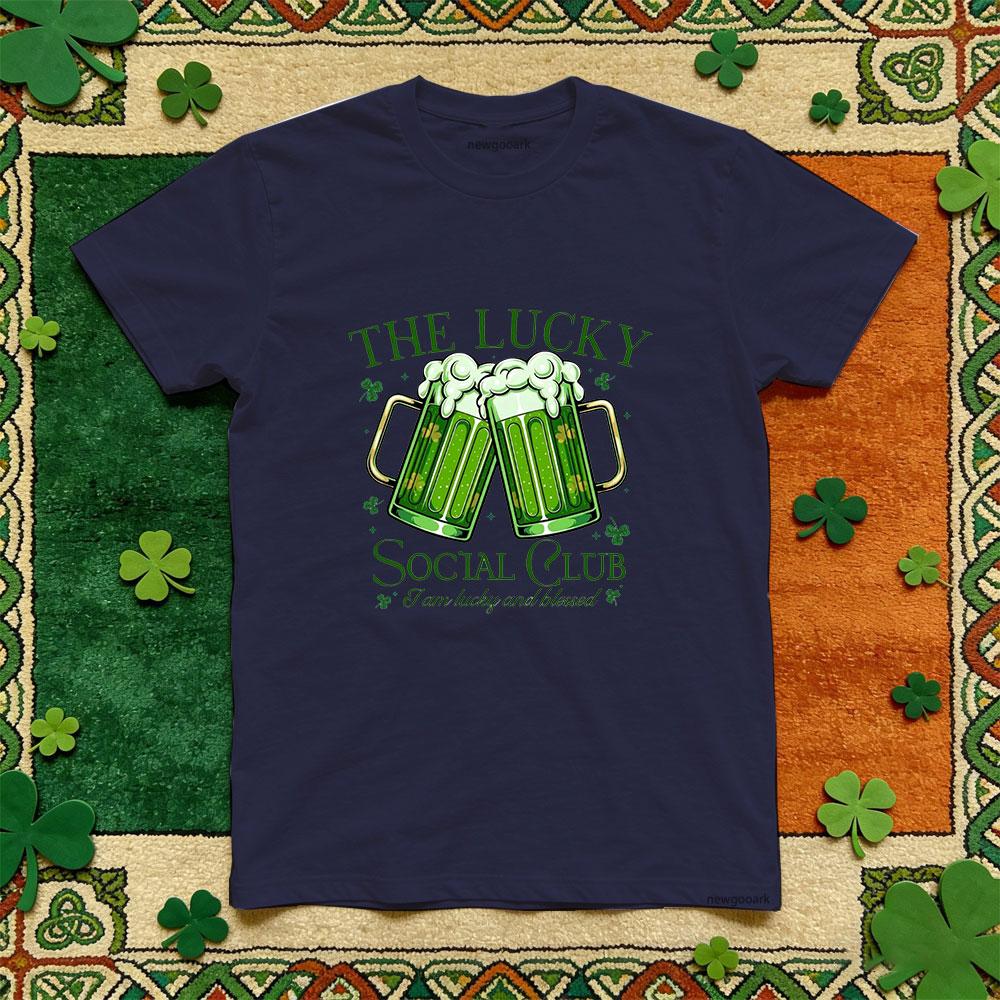 

Saint Patrick 317 lucky Irish festival printed T shirt green Retro cotton funny Casual Unisex Adult Party tee 3XL