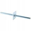 Adjustable anchor post base 110x500 M24 rod