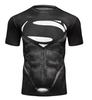 Men's Short Sleeve Sports T-Shirt Workout 3D Compression Quick Drying Training Men's Running Gym Fitness Top
