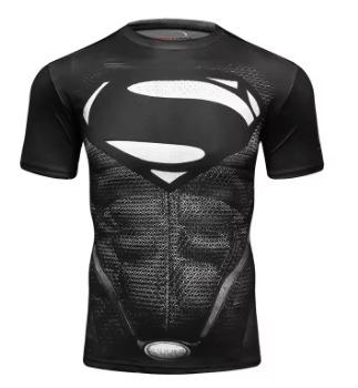 Men's Short Sleeve Sports T-Shirt Workout 3D Compression Quick Drying Training Men's Running Gym Fitness Top