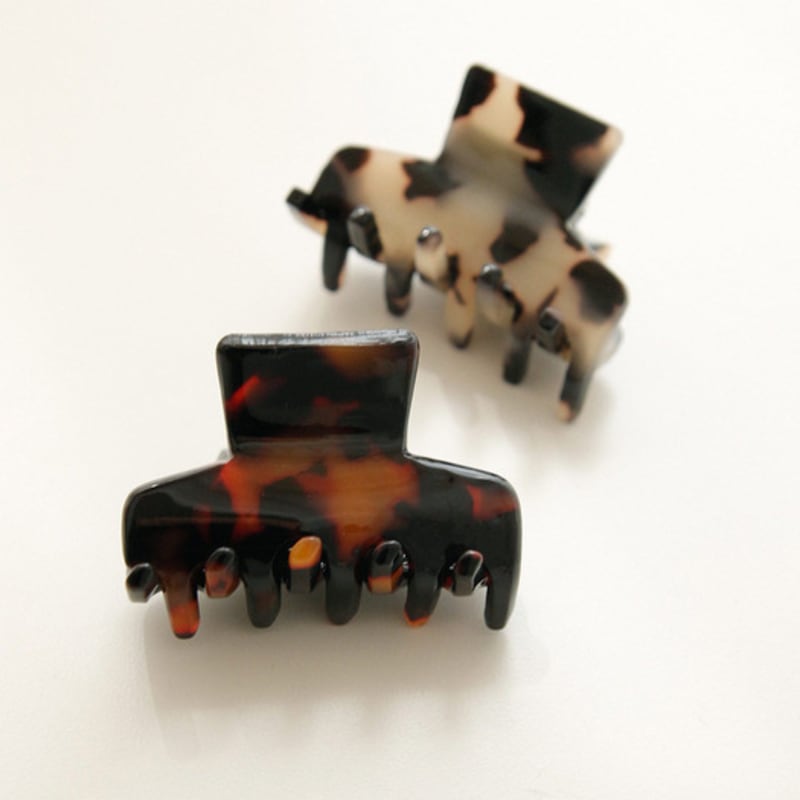 J.Lauren French Square Leopard Mini Hair Claw Clip Bh0888