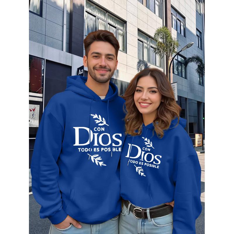 Men's and women's hooded sweater - autumn and winter warm, loose version hoodie