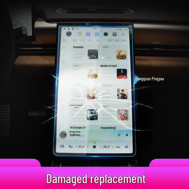 Xpeng G7, G6, G9 Protective Tempered Film for Console and Instrument Screens