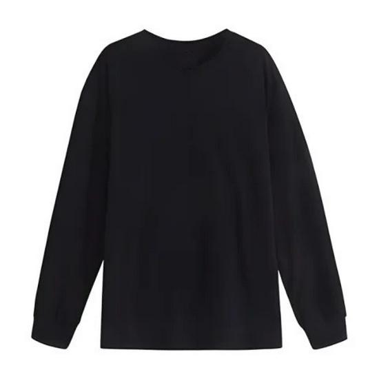 Weißes Langarm-Damen-T-Shirt im koreanischen Stil: Schmeichelnde reine Baumwolle mit Kordelzug und Hunde-Design
