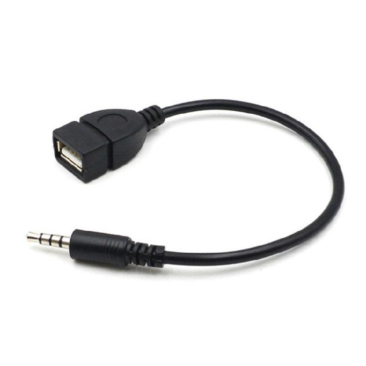 AUX To USB Adapter Sound Music Car Stereos Male Plugs Jacking To USB Female Cord
