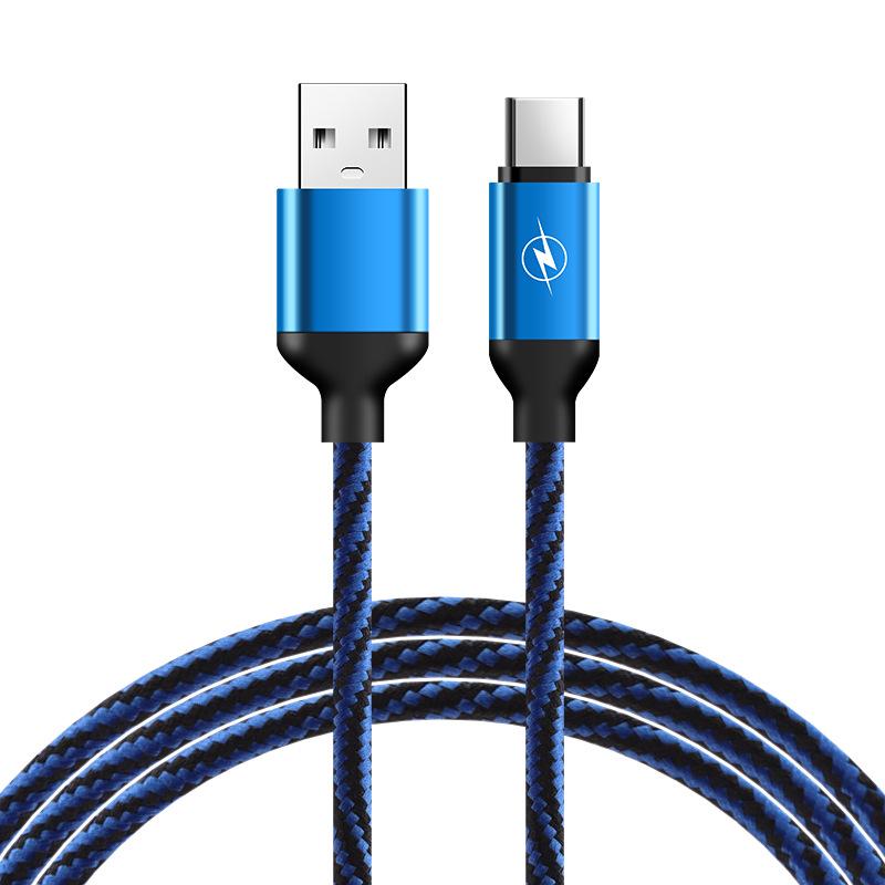 3A Super Fast Charging Braided Multi-Port Data Cable for Type-C, Android, and Apple Devices