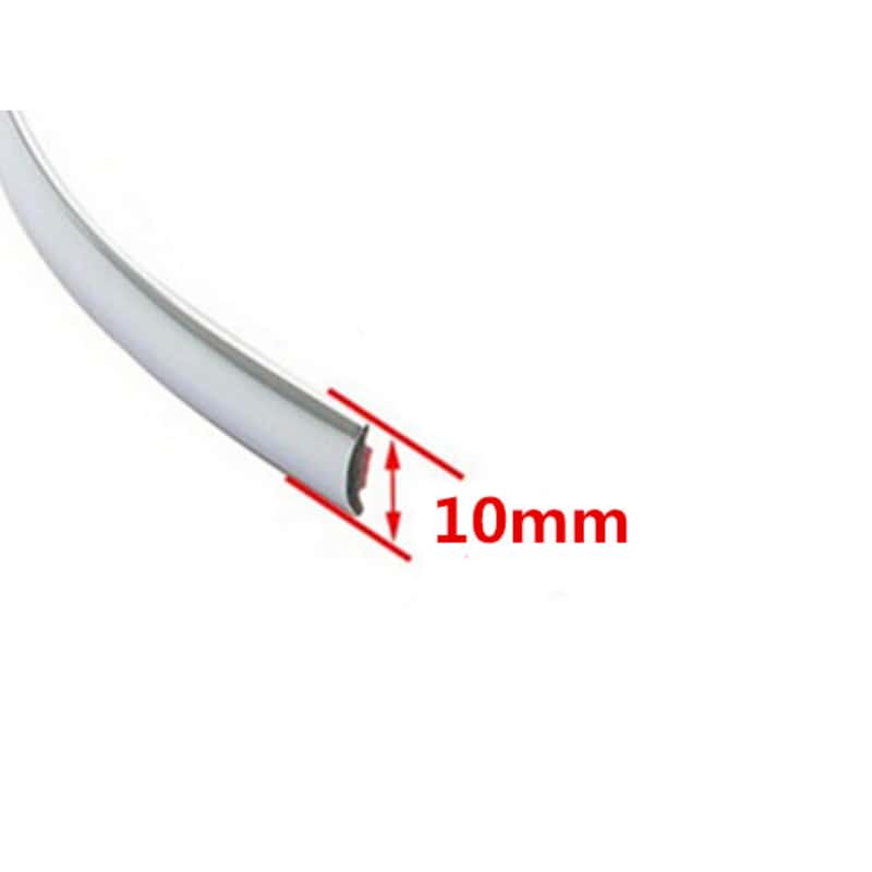 5M Exterior Car Chrome Body Strip Bumper Auto Door Protective Moulding Styling Trim