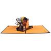 3D for Pop Up Halloween Pumpkin Greeting Card Festival Invitation Greeting Memorial Cards for Thanksgiving New Year