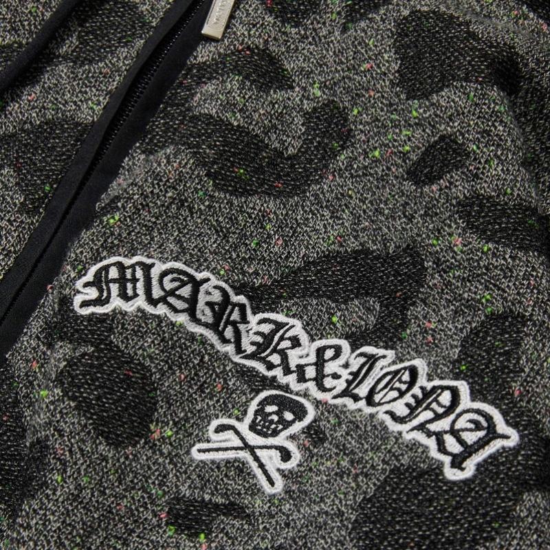 M Gn Muster Strick Hoodie Jacke ls1ib06M