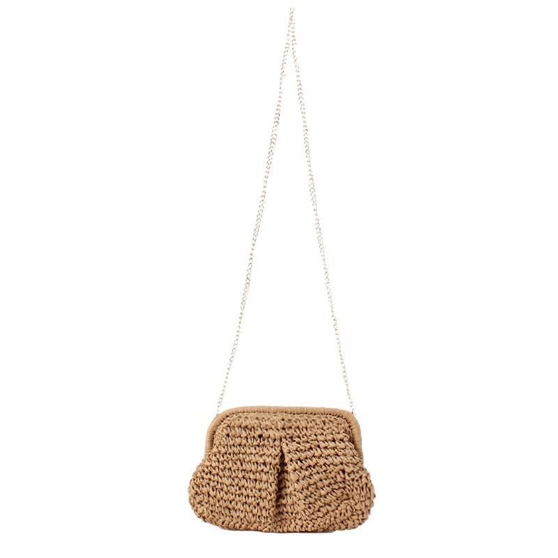 2024 Sommer Damen Vielseitige Stroh Gewebte Handtasche - Lässige Strandurlaub Schulter Crossbody Tasche