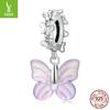 Glazed Butterfly Diy Bracelet Beaded, Dream Girl Sterling Silver Pendant Accessories Scc2087