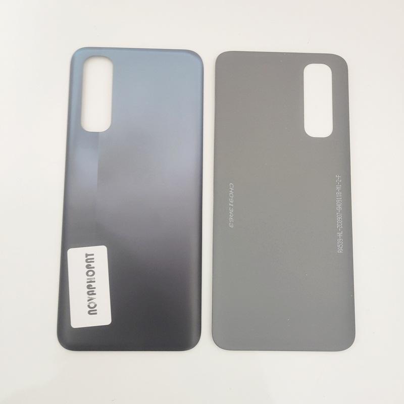 Back Battery Cover Rear Door Housing For Oppo Realme 7 4G RMX2151 LCD Middle Frame Bezel Side Volume Button Camera Lens