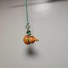 Cypress Gourd Phone Charm: Solid Wood Hand-Carved Craft with Strong Aged Fragrance, Chinese Fu Lu Portable Plaything.