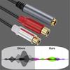 6.35mm to 2RCA Adapters Cord, 1/4Inch TRS Stereoed Female to 2RCA Female Y Splitters Line Extension Cable 30/180/300cm