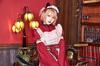 Clearstone High-Classism Halloween Cat Maid Costume for Women (Red)