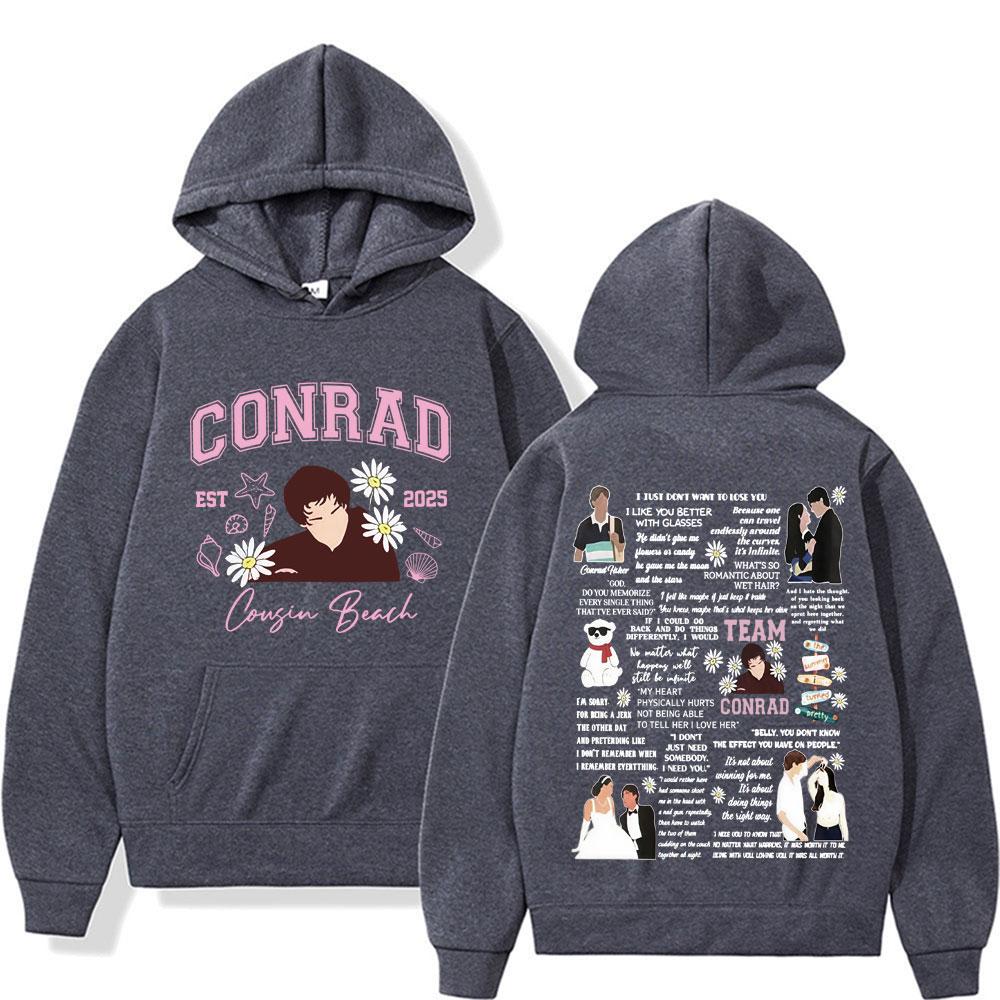 Unisex Woman'sTeam Conrad Cousins Beach Movie Y2k Hoodie The Summer I Turned Pretty Conrad Fisher Hooded Men Women Fashion Vintage Sweatshirts