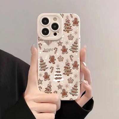 Creative Niche Christmas Snowman Phone Case for iPhone 13/14/15 Pro/Pro Max/16 Pro