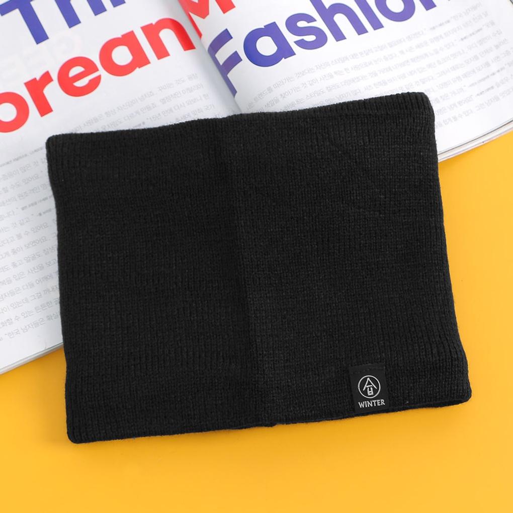 Winter Cold Weather Knit Neck Warmer, Black Product