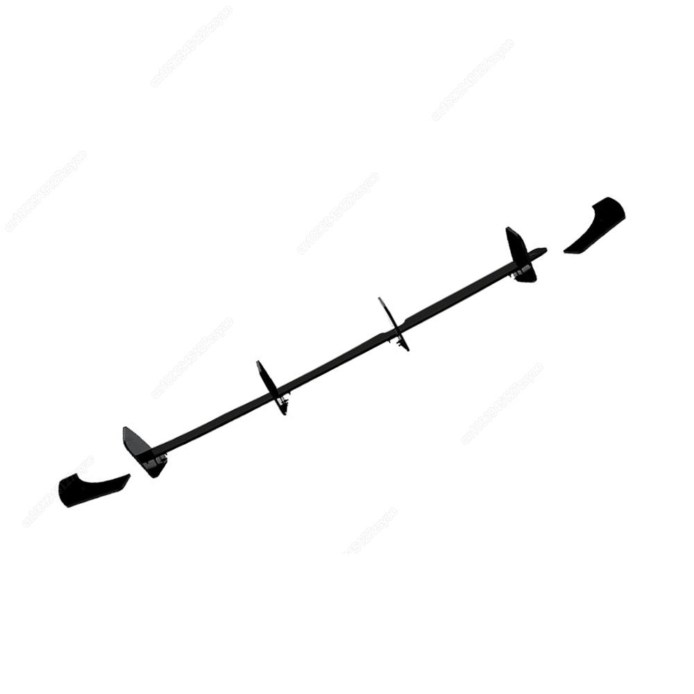 4 Fins Rear Bumper Diffuser For Volkswagen VW Polo MK6 GTI 2017-2021 Hatchback Bodykits Splitter Spoiler ABS Black Tuning