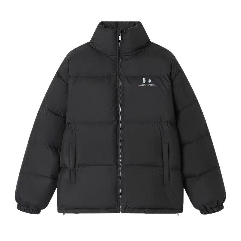 Down Jacket Women's Short Winter New Medium Small Loose Thickened Couple Coat Men and Women