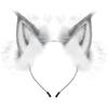 Animals Cat Ears Headband JK Furry Cosplay Headwear Sweet Wolf Dog Hair Band  Halloween