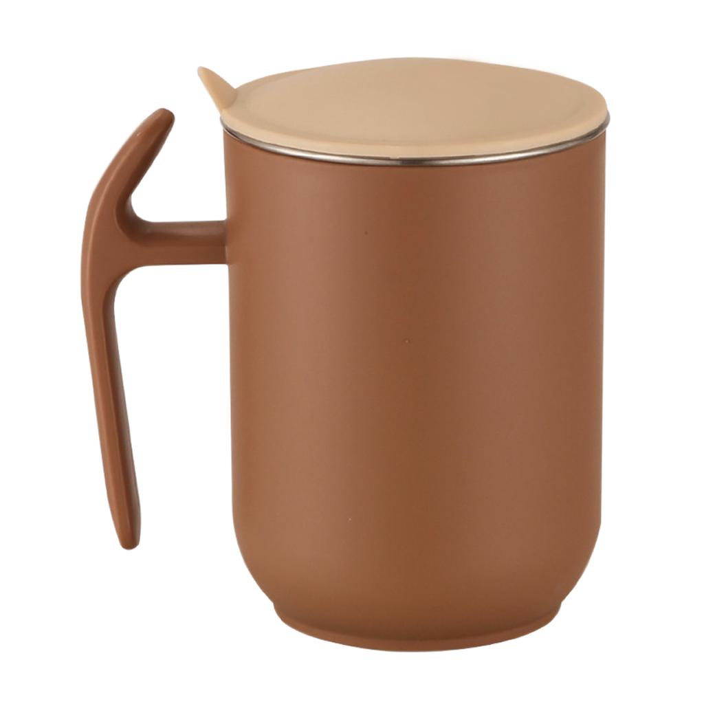 500ml Coffee Cup Large Capacity 304 Stainless Steel Mug With Lid&Handle Detachable Double-layer Insulated Water Cup Drinkware