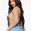Women Sexy Long Sleeve Jumpsuits See-Through Mesh Lace Lingerie Solid Color   Fashion Women Turtleneck Bodysuit