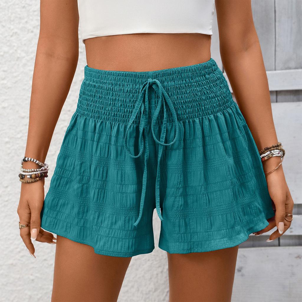 Modische Damen Farbe High Waist Spitze Locker Lässig Shorts